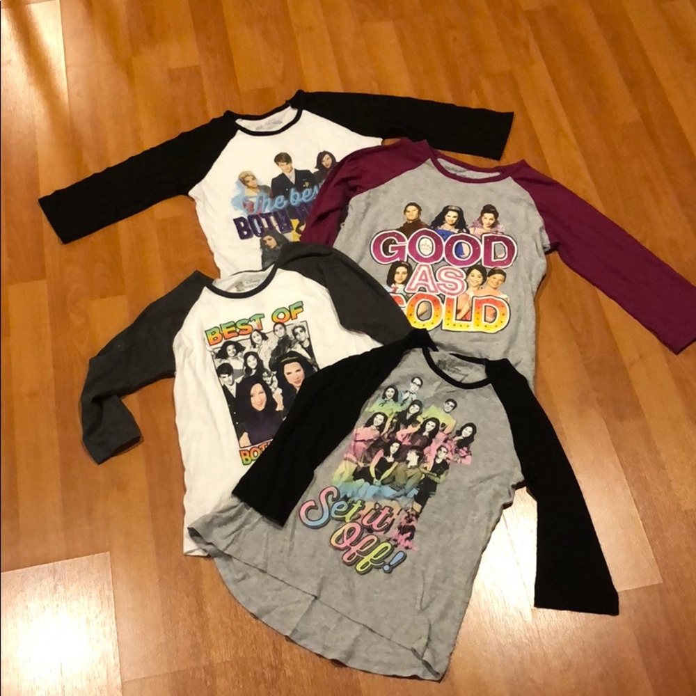 Bundle of 4  Disney decedent long sleeve top